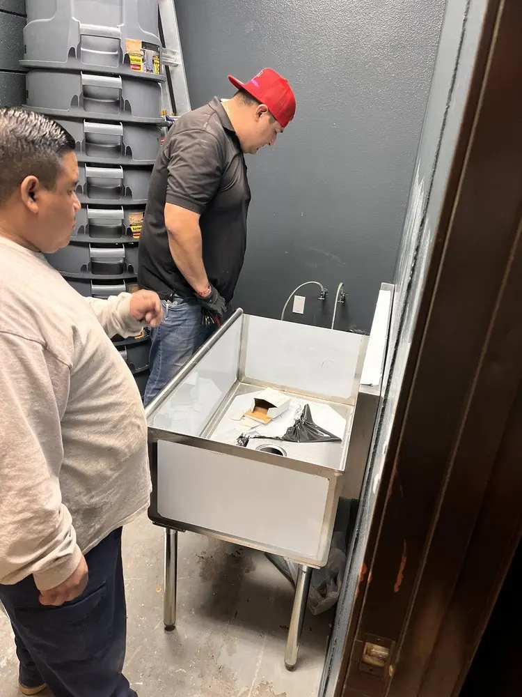 Commercial plumbing and sink installation in Pasco West